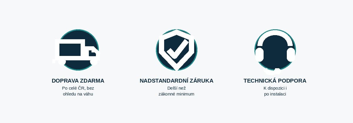 Doprava zdarma, nadstandardní záruka a technická podpora u Hydrex